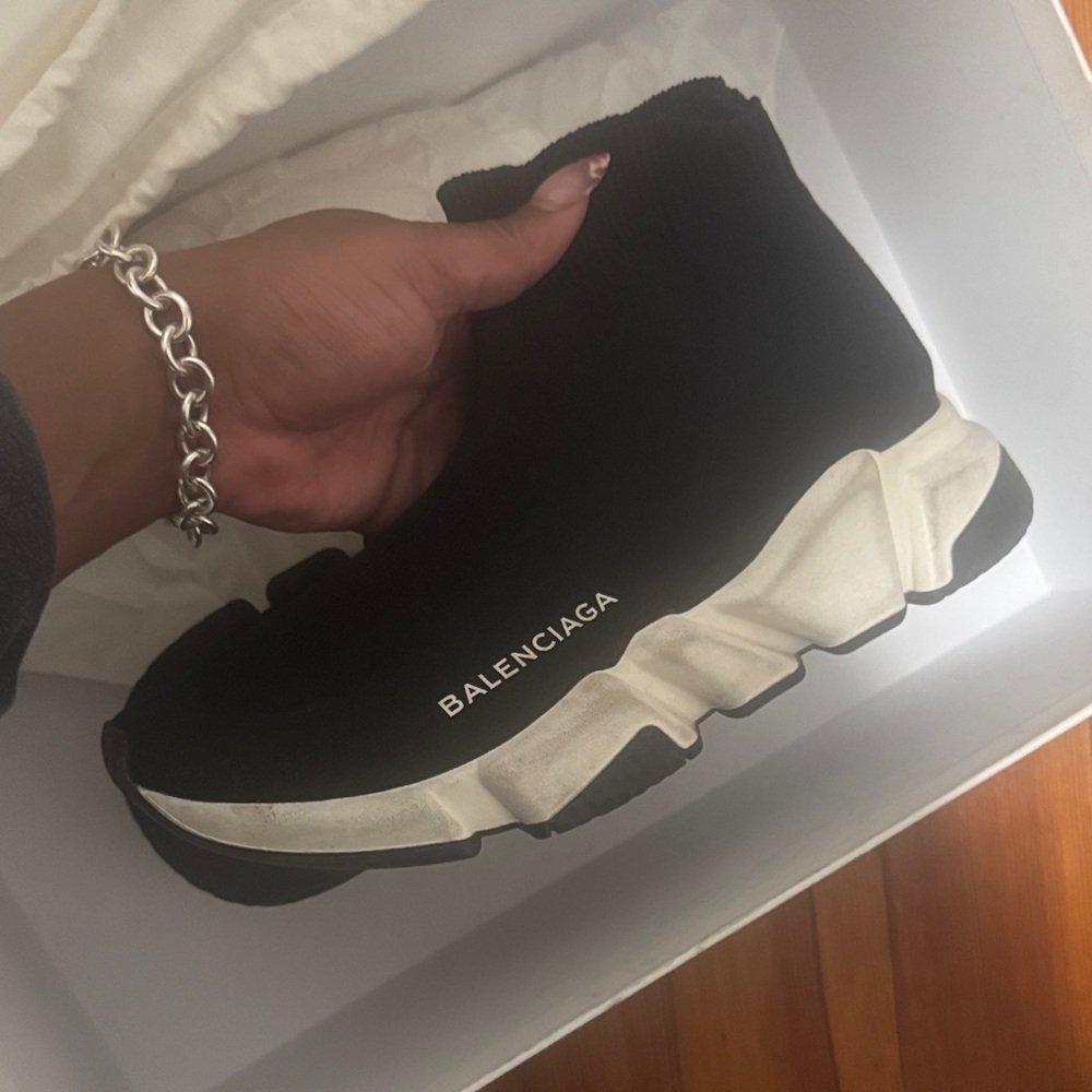 Balenciaga Monochrome Sock Sneakers